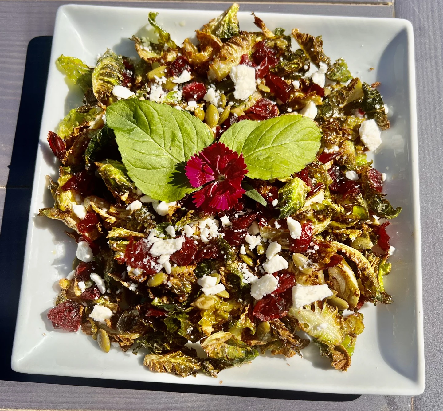 Chef-prepared fried Brussels sprouts